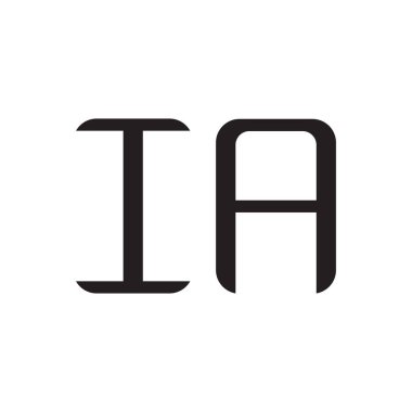a ilk harf vektör logo simgesi