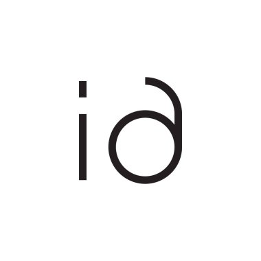 a ilk harf vektör logo simgesi