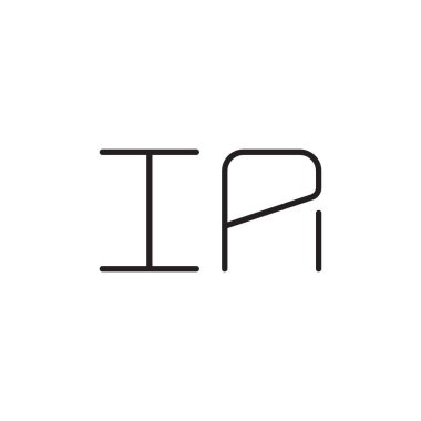 a ilk harf vektör logo simgesi