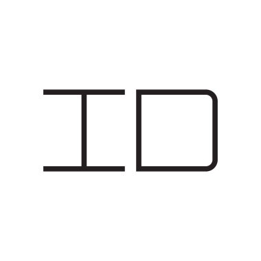 ilk harf vektör logo simgesini tanımla