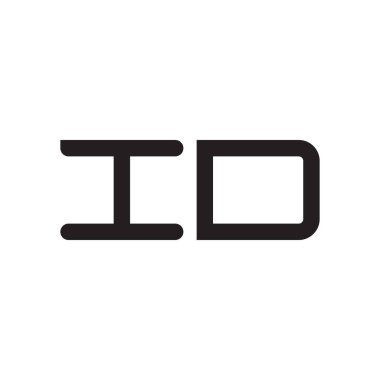 ilk harf vektör logo simgesini tanımla