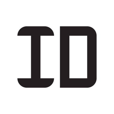 ilk harf vektör logo simgesini tanımla