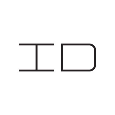 ilk harf vektör logo simgesini tanımla