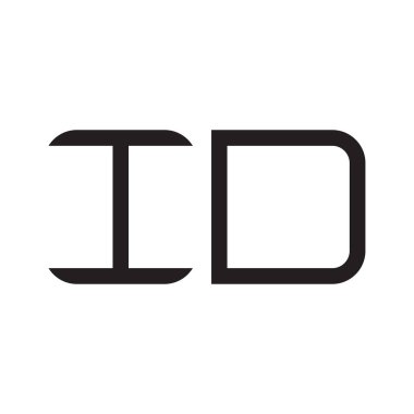 ilk harf vektör logo simgesini tanımla