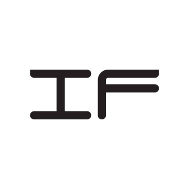 eğer ilk harf vektör logo simgesiyse