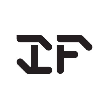 eğer ilk harf vektör logo simgesiyse