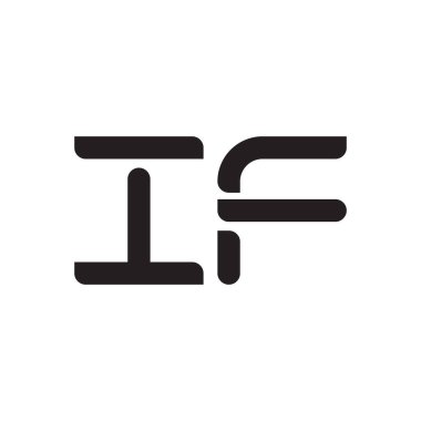 eğer ilk harf vektör logo simgesiyse