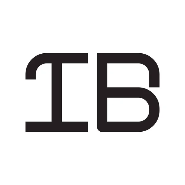Ібу Початкова Літера Вектор Значок Логотипу — стоковий вектор