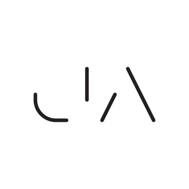 ja ilk harf vektör logosu simgesi