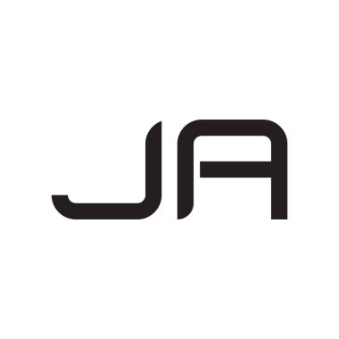 ja ilk harf vektör logosu simgesi