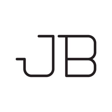 jb ilk harf vektör logo simgesi