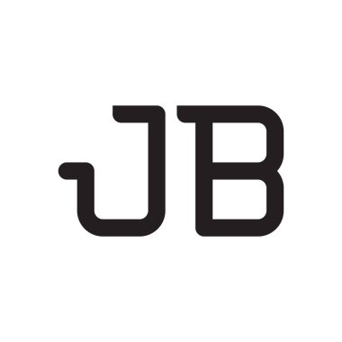 jb ilk harf vektör logo simgesi