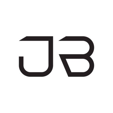 jb ilk harf vektör logo simgesi