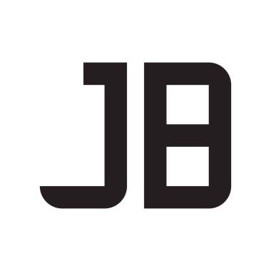 jb ilk harf vektör logo simgesi
