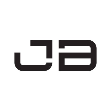 jb ilk harf vektör logo simgesi