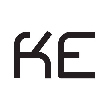 Örneğin ilk harf vektör logo simgesi