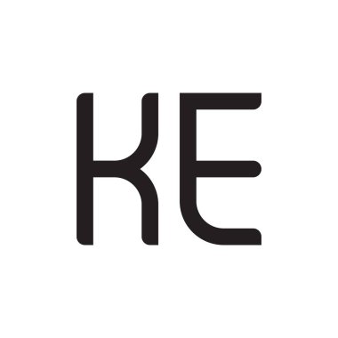 Örneğin ilk harf vektör logo simgesi