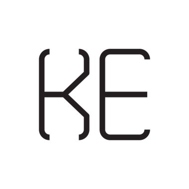 Örneğin ilk harf vektör logo simgesi