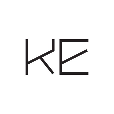 Örneğin ilk harf vektör logo simgesi