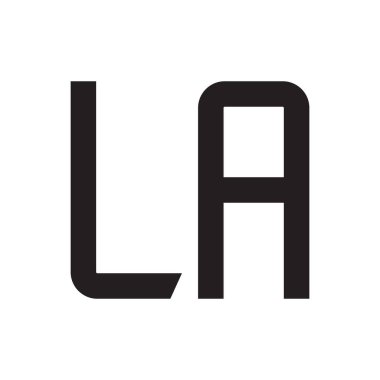 la ilk harf vektör logo simgesi