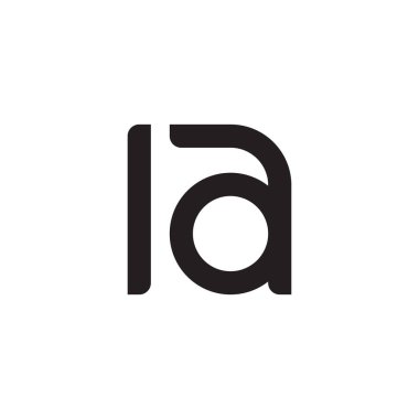 la ilk harf vektör logo simgesi