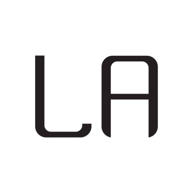 la ilk harf vektör logo simgesi