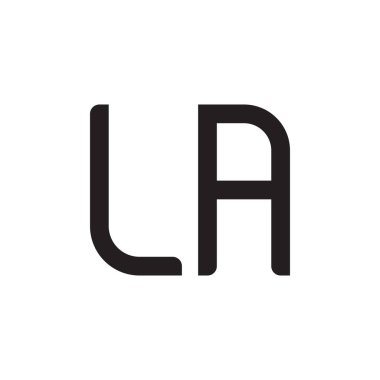 la ilk harf vektör logo simgesi