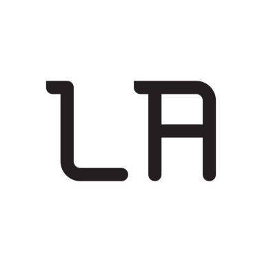 la ilk harf vektör logo simgesi