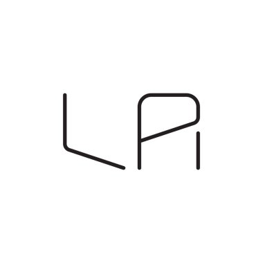 la ilk harf vektör logo simgesi