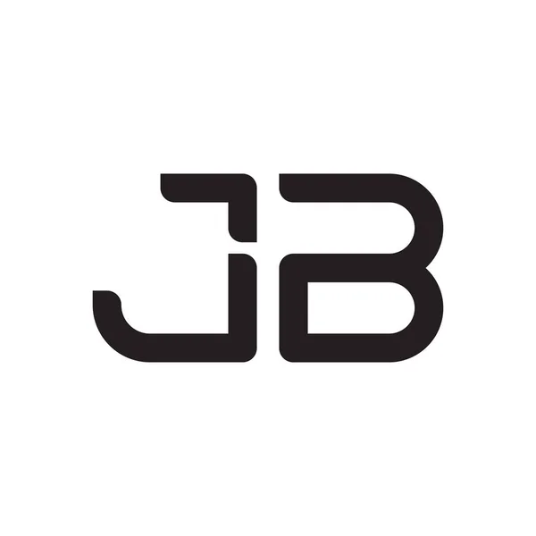 Jb初期文字ベクトルロゴアイコン — ストックベクタ