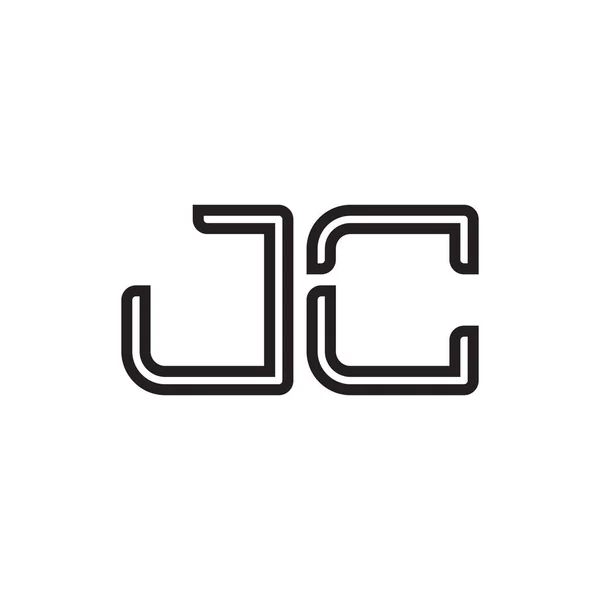 Jc頭文字ベクトルロゴアイコン — ストックベクタ