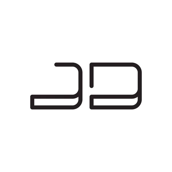 Inicial Icono Del Logotipo Del Vector Letra — Vector de stock
