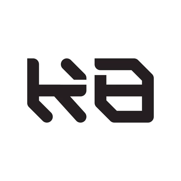 Kbの頭文字ベクトルロゴアイコン — ストックベクタ