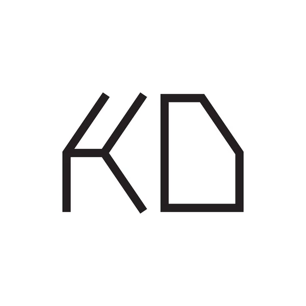 Kd初始字母向量图标 — 图库矢量图片