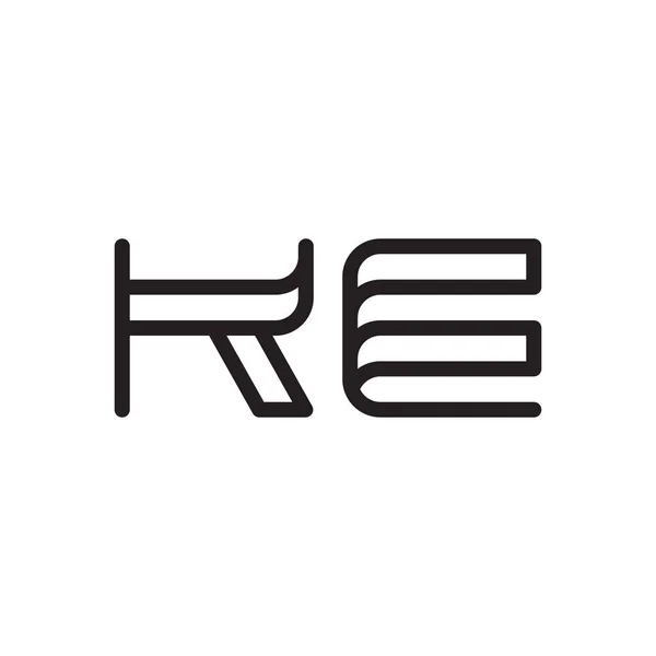 Örneğin Ilk Harf Vektör Logo Simgesi — Stok Vektör