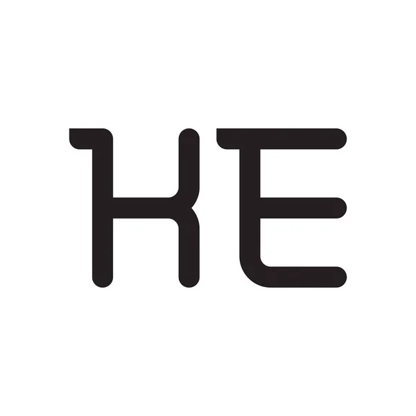 Ключ Початкова Літера Вектор Значок Логотипу — стоковий вектор