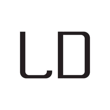 İlk harf vektör logosu simgesi