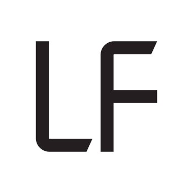 Eğer ilk harf vektör logo simgesi