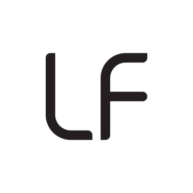 Eğer ilk harf vektör logo simgesi