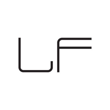 Eğer ilk harf vektör logo simgesi