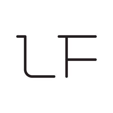 Eğer ilk harf vektör logo simgesi