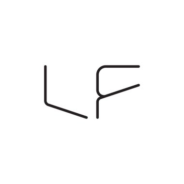 Eğer ilk harf vektör logo simgesi