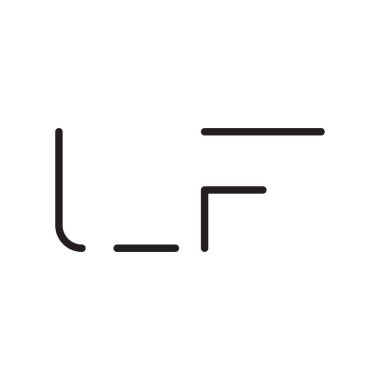 Eğer ilk harf vektör logo simgesi