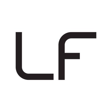 Eğer ilk harf vektör logo simgesi