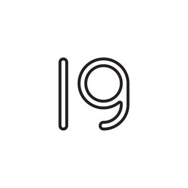 Ig ilk harf vektör logo simgesi