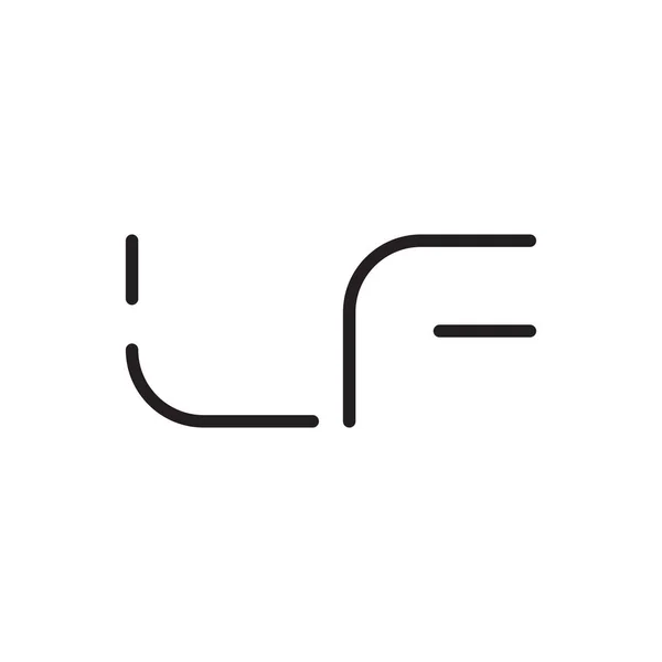 Icona Iniziale Del Logo Vettoriale Lettera — Vettoriale Stock