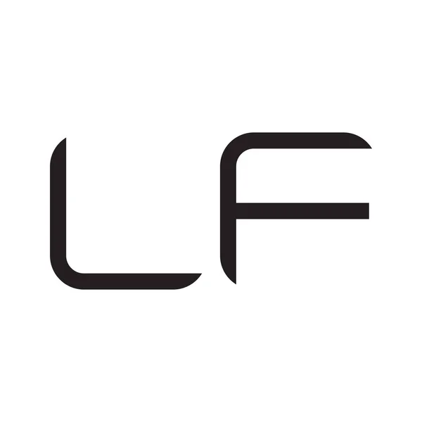 Eğer Ilk Harf Vektör Logo Simgesi — Stok Vektör