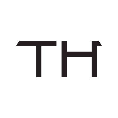 ilk harf vektör logosu simgesi