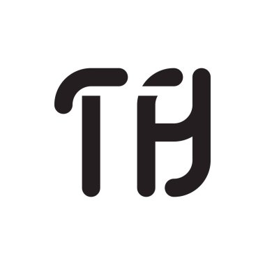 ilk harf vektör logosu simgesi