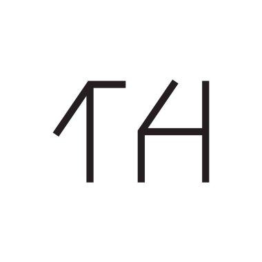 ilk harf vektör logosu simgesi